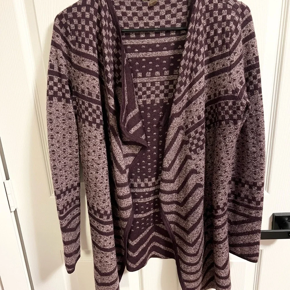 Smartwool Avion Ridge Pattern Wrap Cardigan Size S